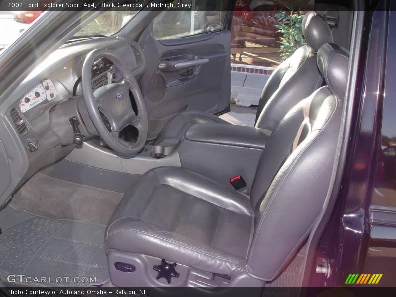 Black Clearcoat / Midnight Grey 2002 Ford Explorer Sport 4x4