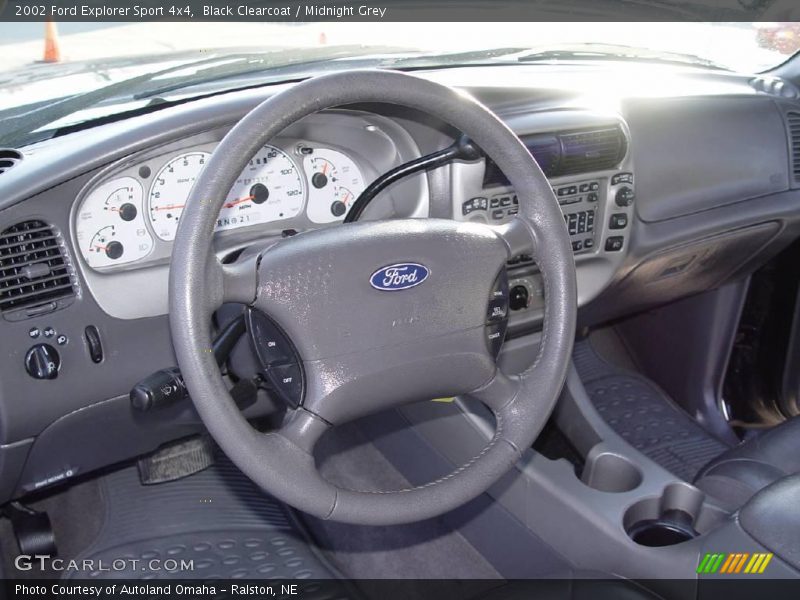 Black Clearcoat / Midnight Grey 2002 Ford Explorer Sport 4x4