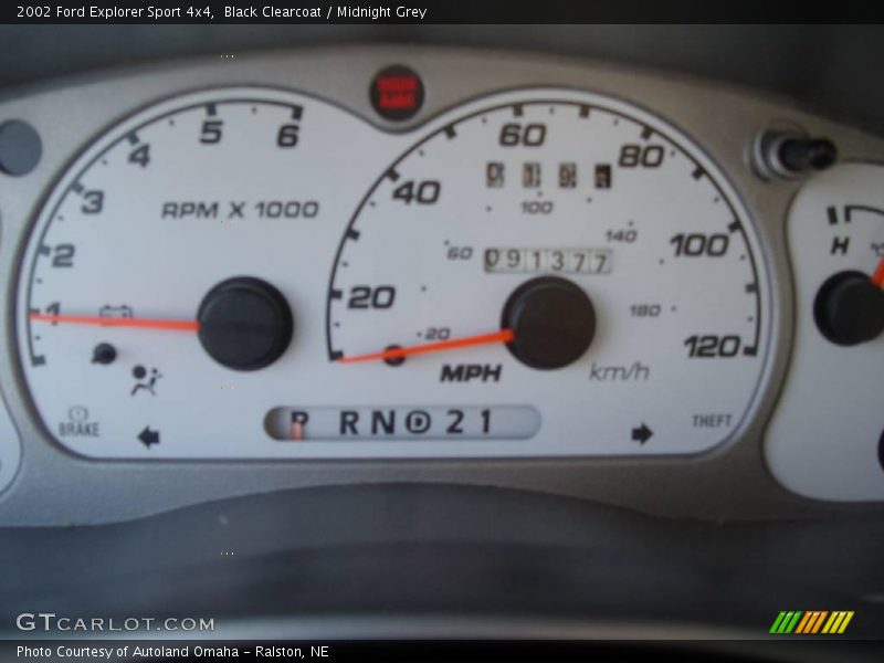 Black Clearcoat / Midnight Grey 2002 Ford Explorer Sport 4x4