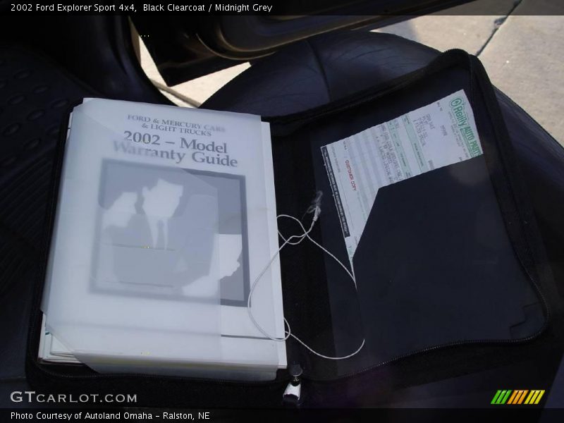 Black Clearcoat / Midnight Grey 2002 Ford Explorer Sport 4x4