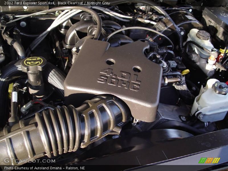 Black Clearcoat / Midnight Grey 2002 Ford Explorer Sport 4x4