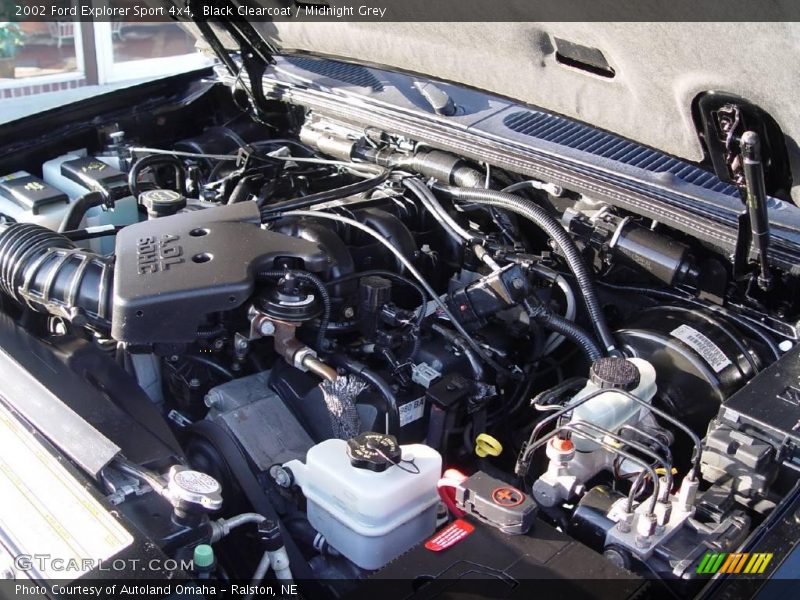 Black Clearcoat / Midnight Grey 2002 Ford Explorer Sport 4x4