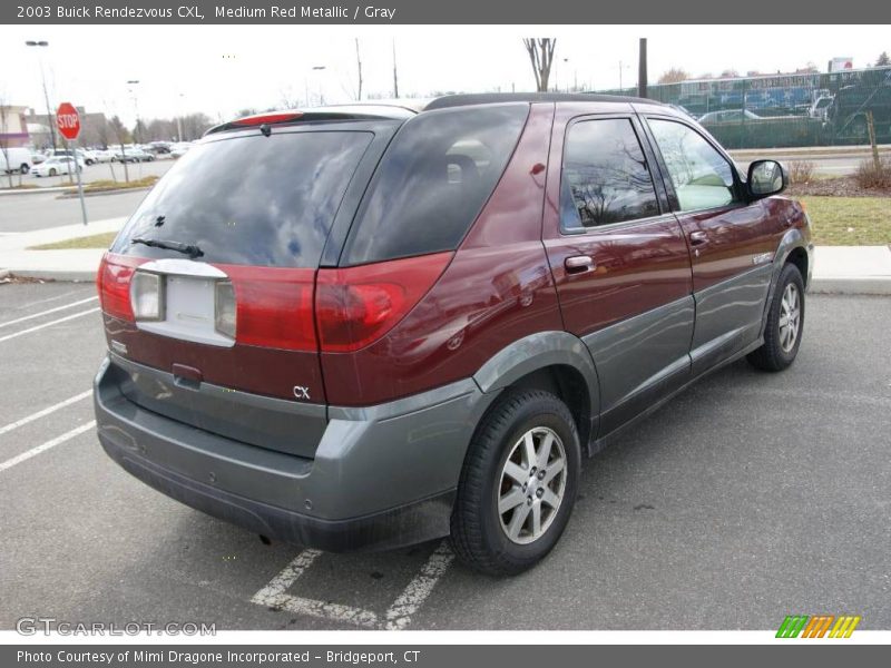 Medium Red Metallic / Gray 2003 Buick Rendezvous CXL