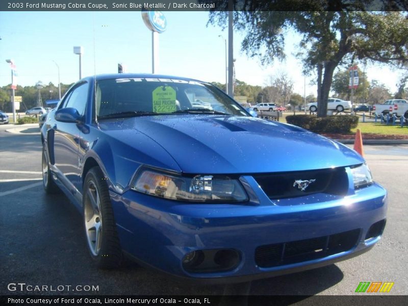 Sonic Blue Metallic / Dark Charcoal 2003 Ford Mustang Cobra Coupe