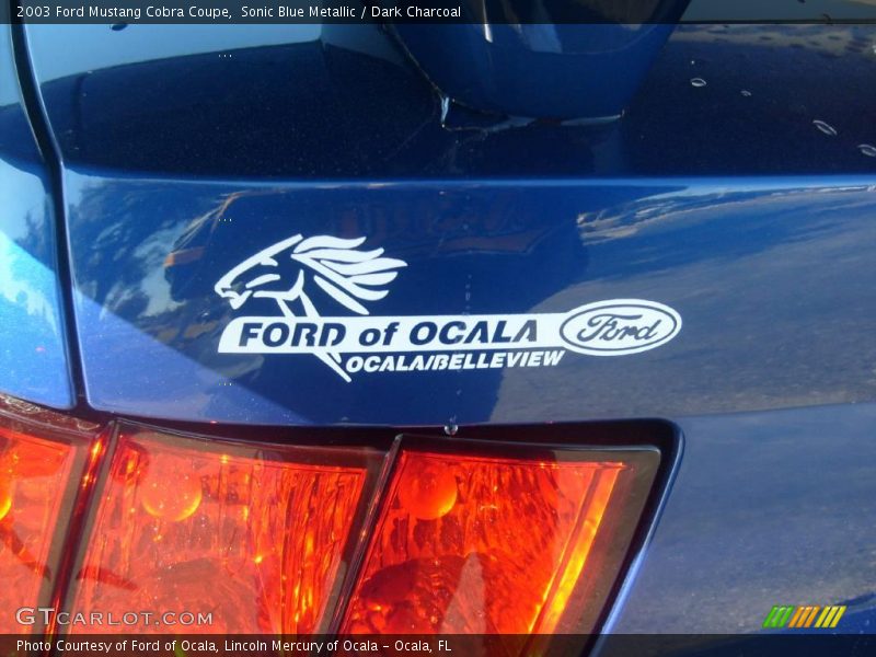 Sonic Blue Metallic / Dark Charcoal 2003 Ford Mustang Cobra Coupe
