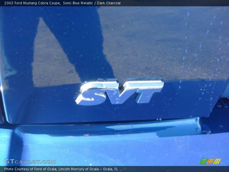 Sonic Blue Metallic / Dark Charcoal 2003 Ford Mustang Cobra Coupe