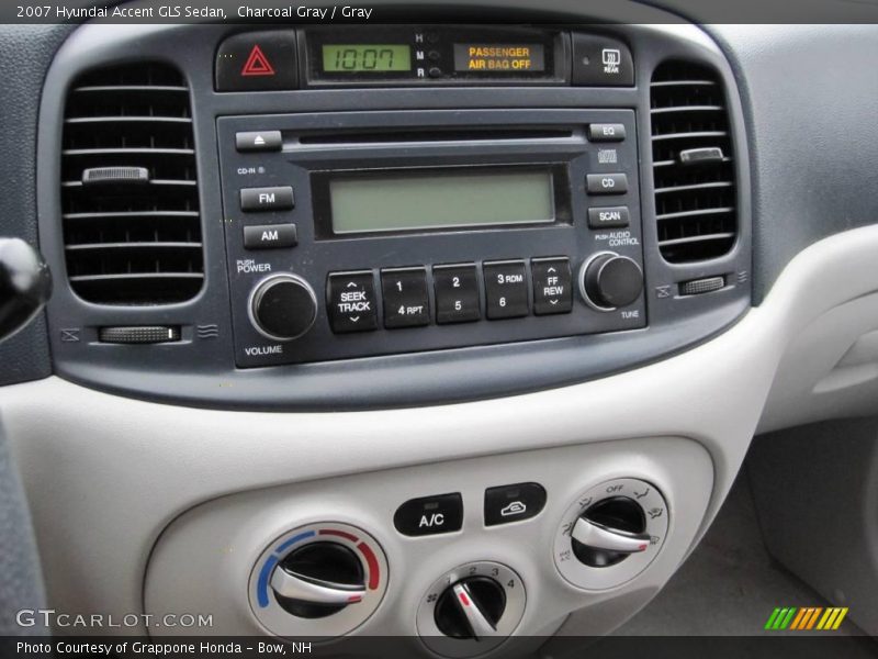 Charcoal Gray / Gray 2007 Hyundai Accent GLS Sedan