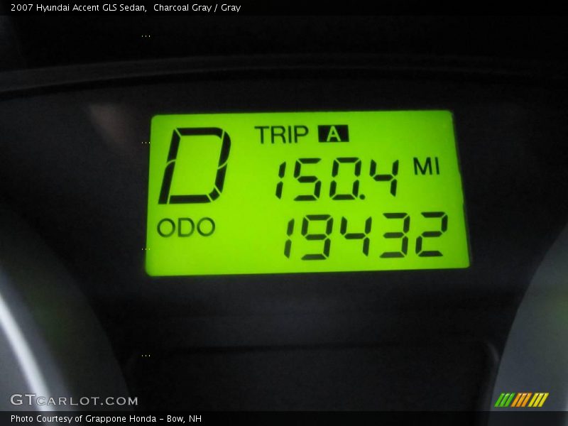 Charcoal Gray / Gray 2007 Hyundai Accent GLS Sedan