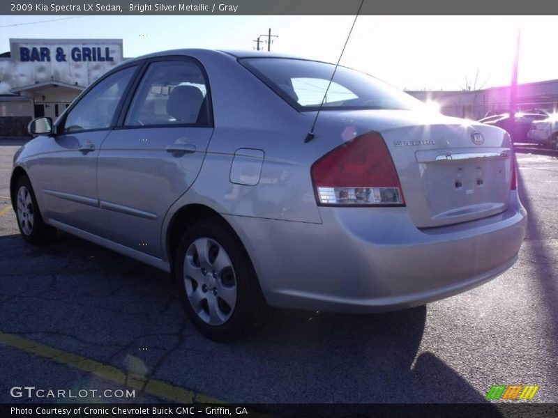 Bright Silver Metallic / Gray 2009 Kia Spectra LX Sedan