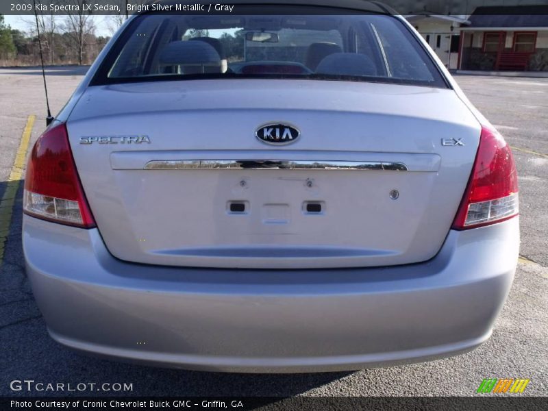 Bright Silver Metallic / Gray 2009 Kia Spectra LX Sedan