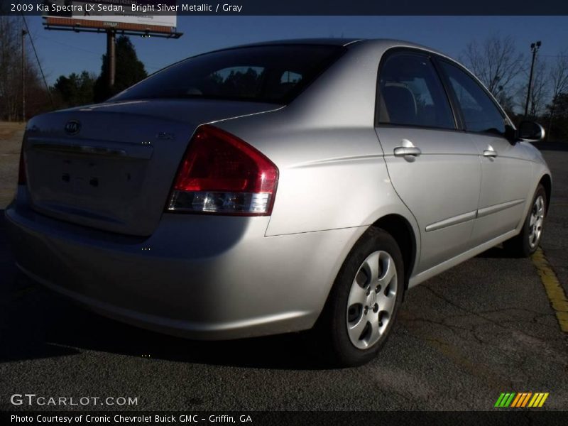 Bright Silver Metallic / Gray 2009 Kia Spectra LX Sedan