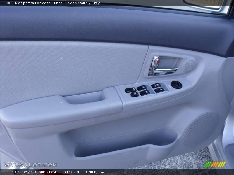 Bright Silver Metallic / Gray 2009 Kia Spectra LX Sedan