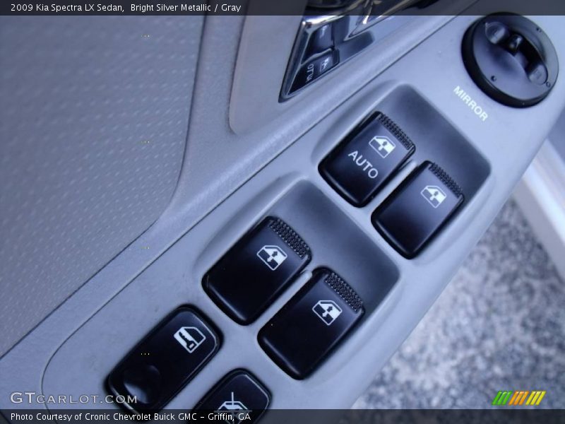 Bright Silver Metallic / Gray 2009 Kia Spectra LX Sedan