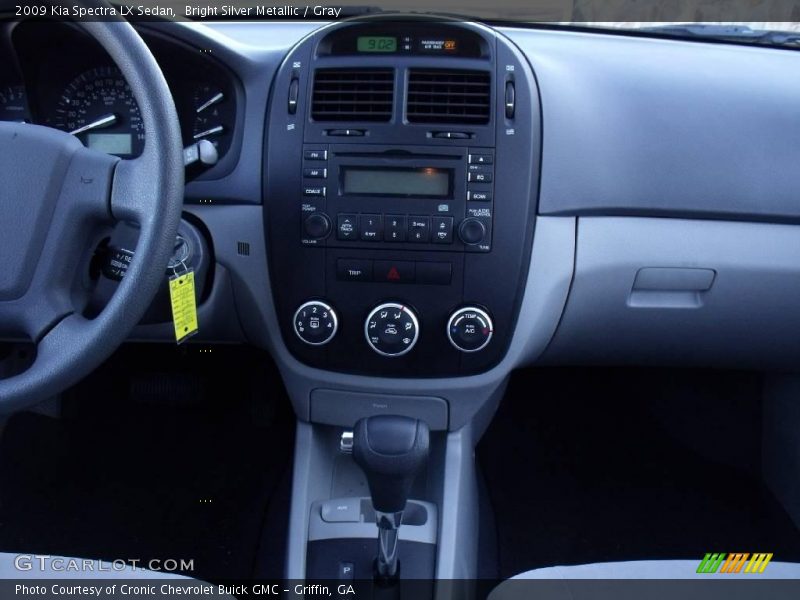 Bright Silver Metallic / Gray 2009 Kia Spectra LX Sedan