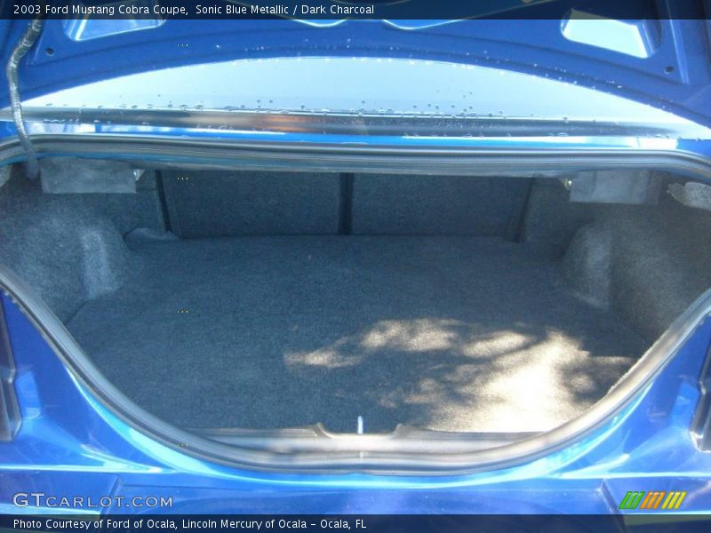Sonic Blue Metallic / Dark Charcoal 2003 Ford Mustang Cobra Coupe