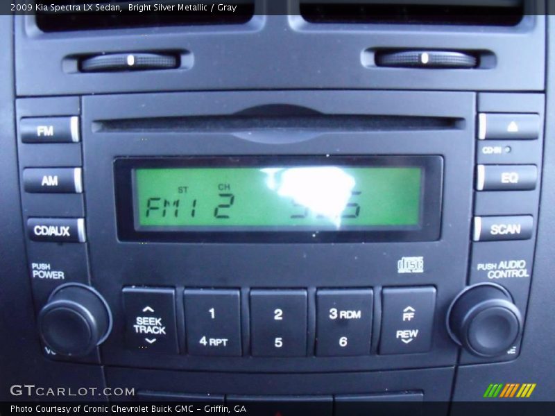 Bright Silver Metallic / Gray 2009 Kia Spectra LX Sedan