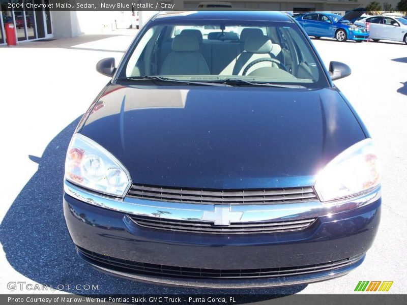 Navy Blue Metallic / Gray 2004 Chevrolet Malibu Sedan