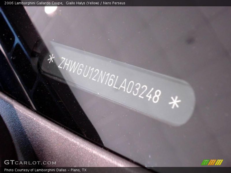 Giallo Halys (Yellow) / Nero Perseus 2006 Lamborghini Gallardo Coupe