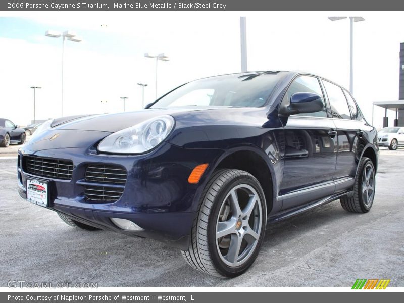 Marine Blue Metallic / Black/Steel Grey 2006 Porsche Cayenne S Titanium