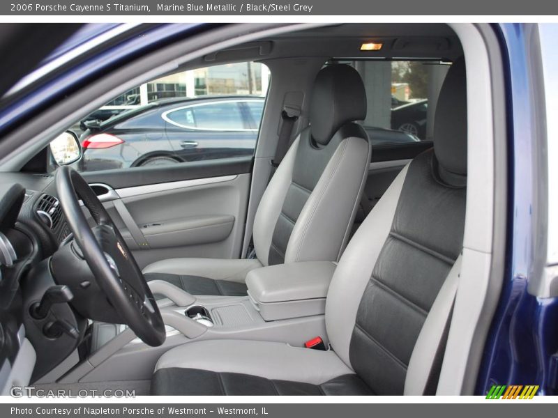 Marine Blue Metallic / Black/Steel Grey 2006 Porsche Cayenne S Titanium