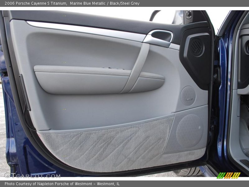 Marine Blue Metallic / Black/Steel Grey 2006 Porsche Cayenne S Titanium