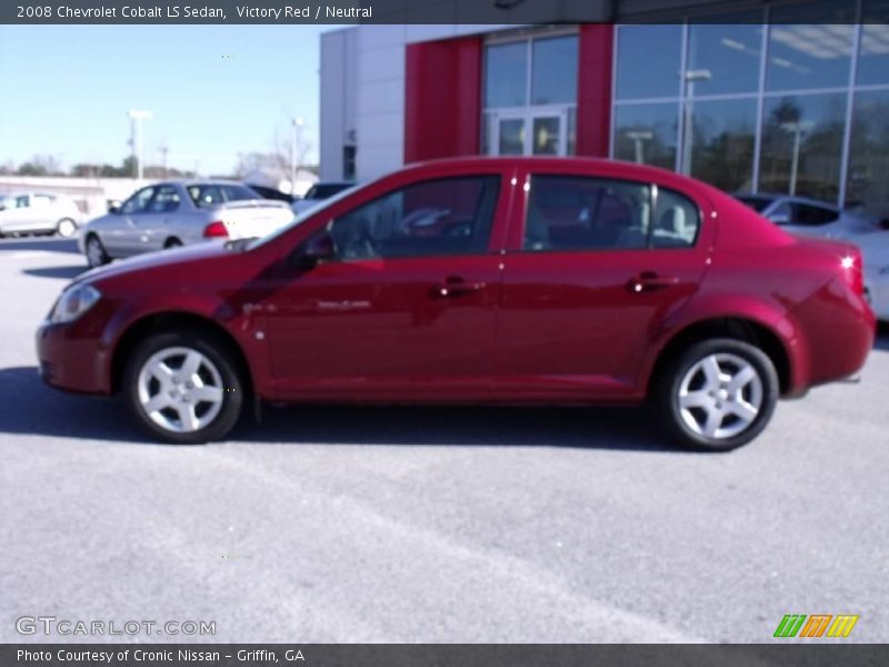 Victory Red / Neutral 2008 Chevrolet Cobalt LS Sedan