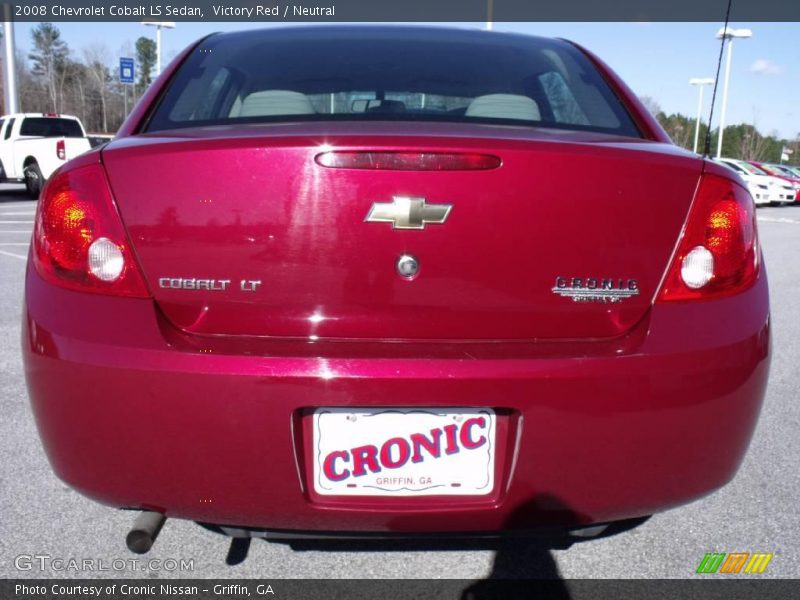 Victory Red / Neutral 2008 Chevrolet Cobalt LS Sedan