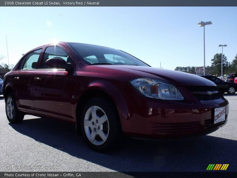 Victory Red / Neutral 2008 Chevrolet Cobalt LS Sedan