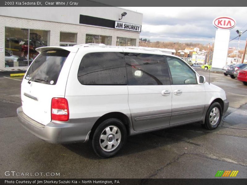 Clear White / Gray 2003 Kia Sedona EX