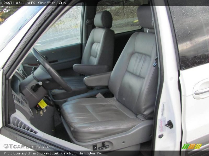 Clear White / Gray 2003 Kia Sedona EX