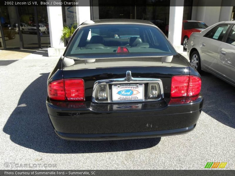 Black / Deep Charcoal 2002 Lincoln LS V8