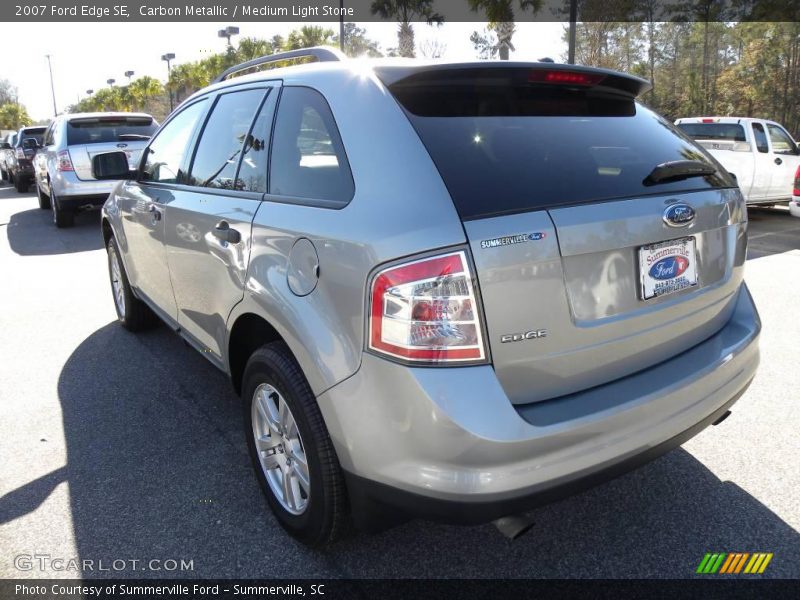 Carbon Metallic / Medium Light Stone 2007 Ford Edge SE