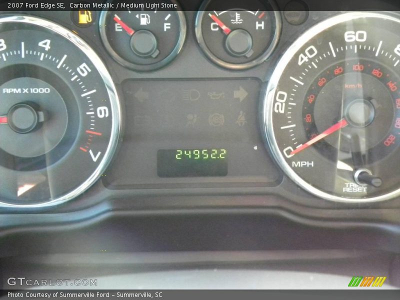 Carbon Metallic / Medium Light Stone 2007 Ford Edge SE