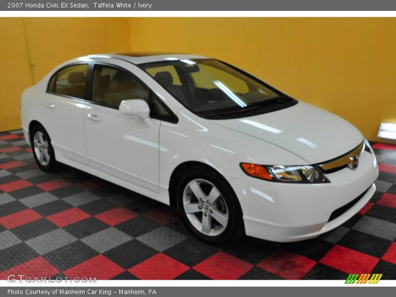 Taffeta White / Ivory 2007 Honda Civic EX Sedan