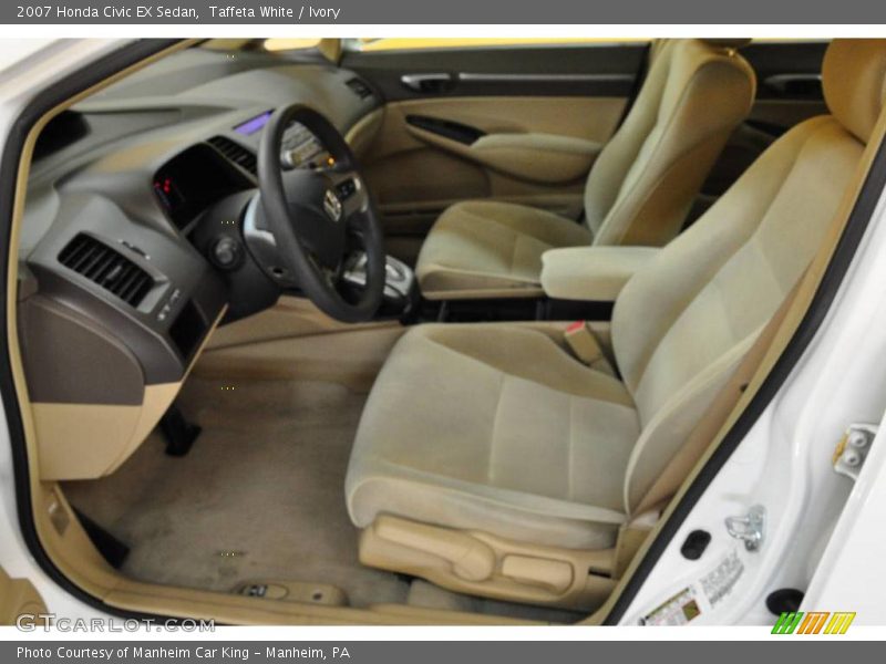 Taffeta White / Ivory 2007 Honda Civic EX Sedan