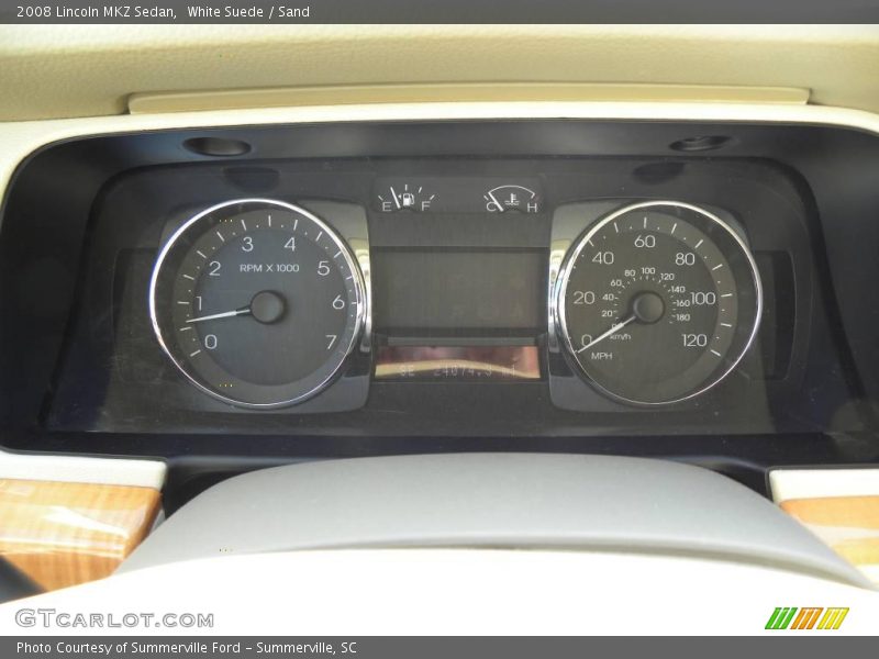 White Suede / Sand 2008 Lincoln MKZ Sedan