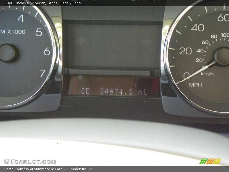 White Suede / Sand 2008 Lincoln MKZ Sedan