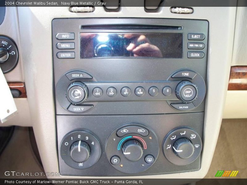 Navy Blue Metallic / Gray 2004 Chevrolet Malibu Sedan