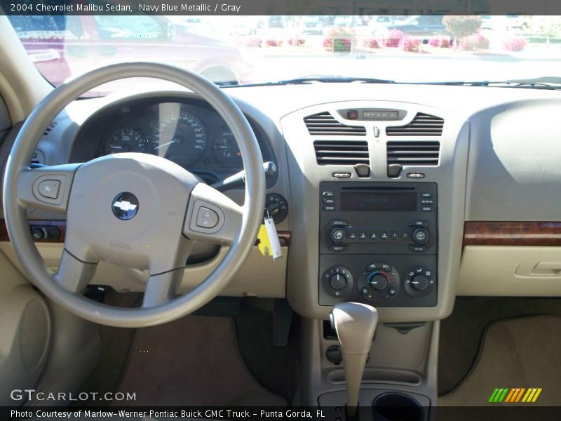 Navy Blue Metallic / Gray 2004 Chevrolet Malibu Sedan