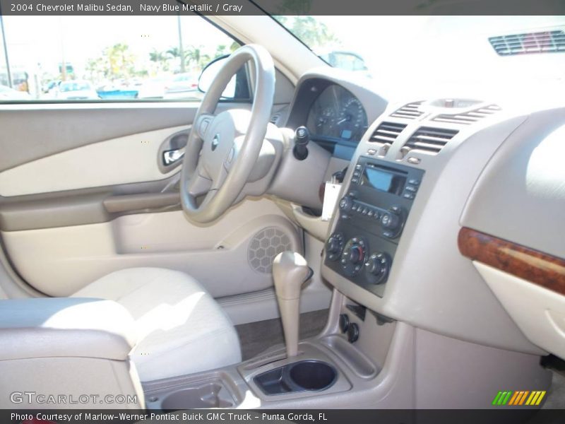 Navy Blue Metallic / Gray 2004 Chevrolet Malibu Sedan