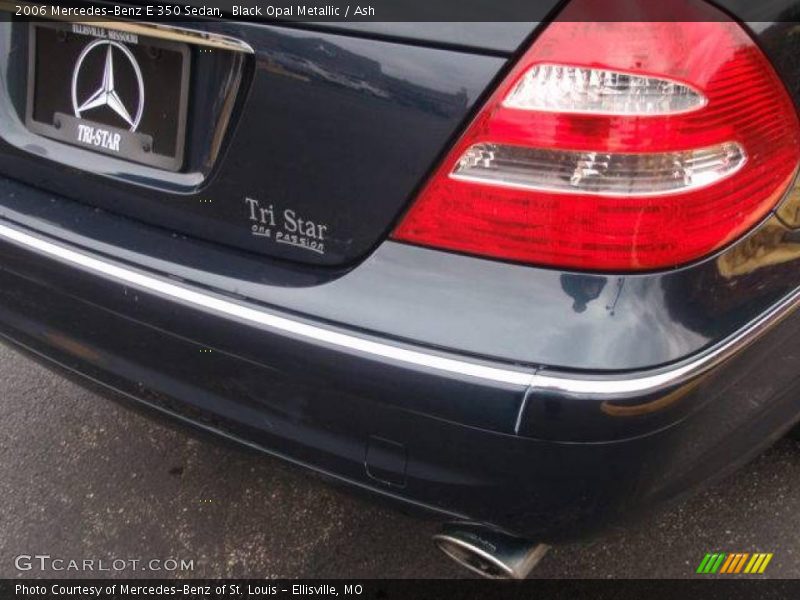 Black Opal Metallic / Ash 2006 Mercedes-Benz E 350 Sedan