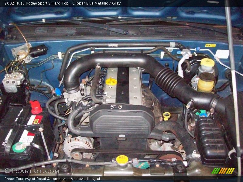 Clipper Blue Metallic / Gray 2002 Isuzu Rodeo Sport S Hard Top