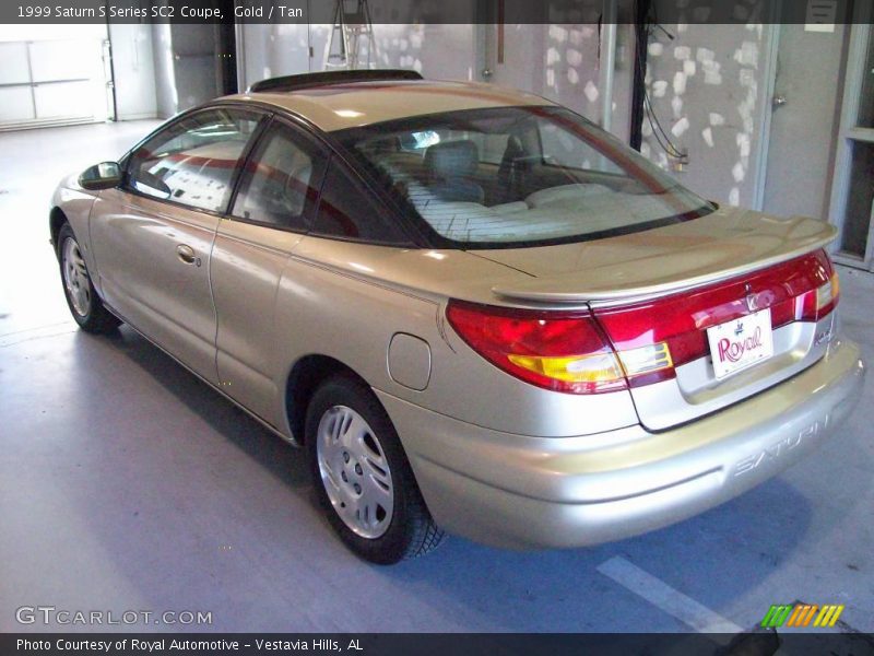 Gold / Tan 1999 Saturn S Series SC2 Coupe