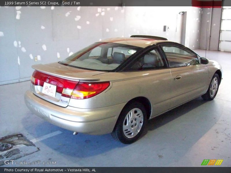 Gold / Tan 1999 Saturn S Series SC2 Coupe