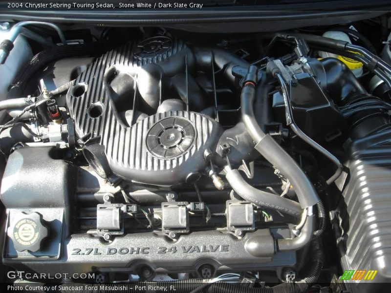 Stone White / Dark Slate Gray 2004 Chrysler Sebring Touring Sedan