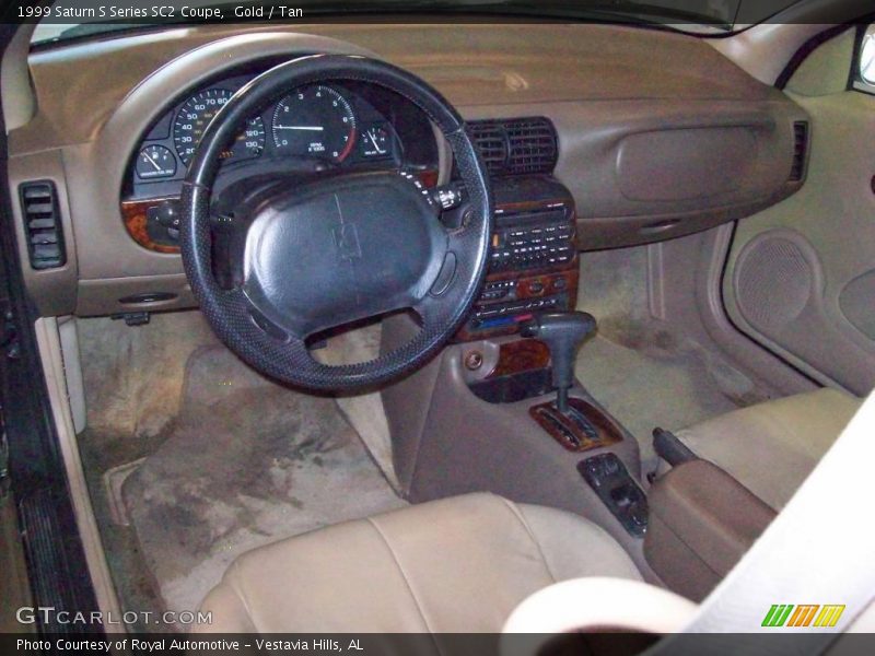 Gold / Tan 1999 Saturn S Series SC2 Coupe