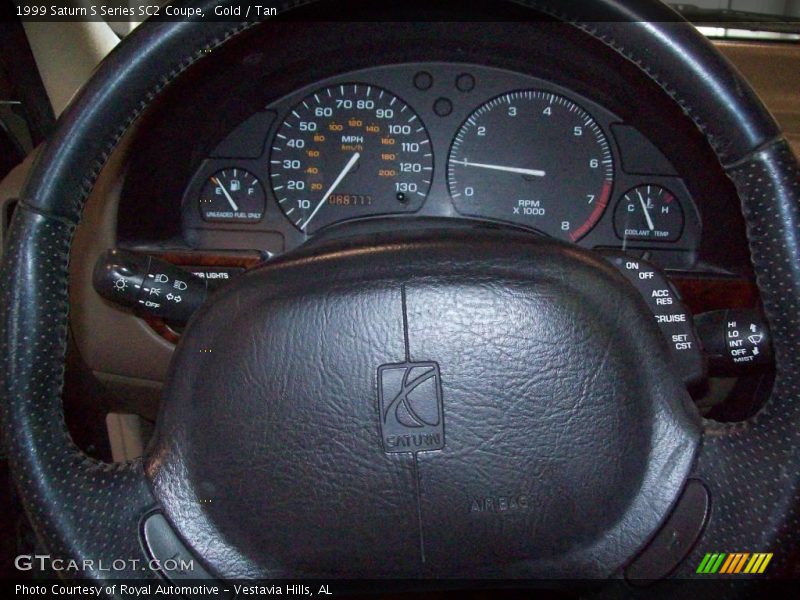 Gold / Tan 1999 Saturn S Series SC2 Coupe