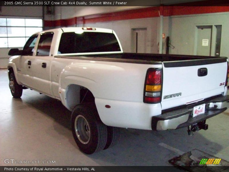 Summit White / Pewter 2005 GMC Sierra 3500 SLT Crew Cab 4x4 Dually