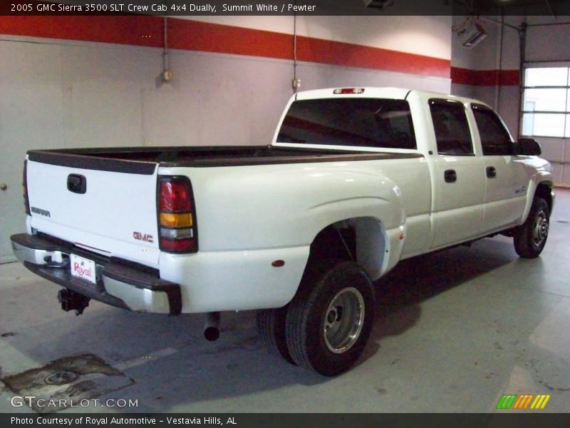 Summit White / Pewter 2005 GMC Sierra 3500 SLT Crew Cab 4x4 Dually