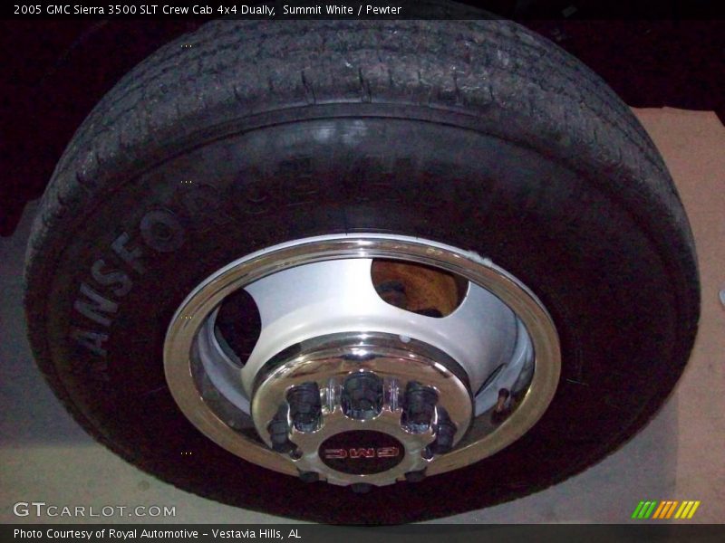 Summit White / Pewter 2005 GMC Sierra 3500 SLT Crew Cab 4x4 Dually